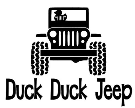 Dive into Creativity with Duck Duck Jeep SVG Designs: Perfect for your Crafting Projects!